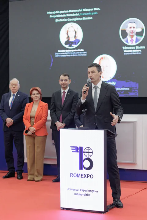 Alocuțiune la pupitrul ROMEXPO, la deschiderea oficială a târgului